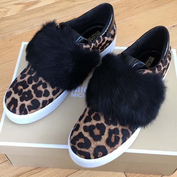 michael kors rabbit fur sneakers